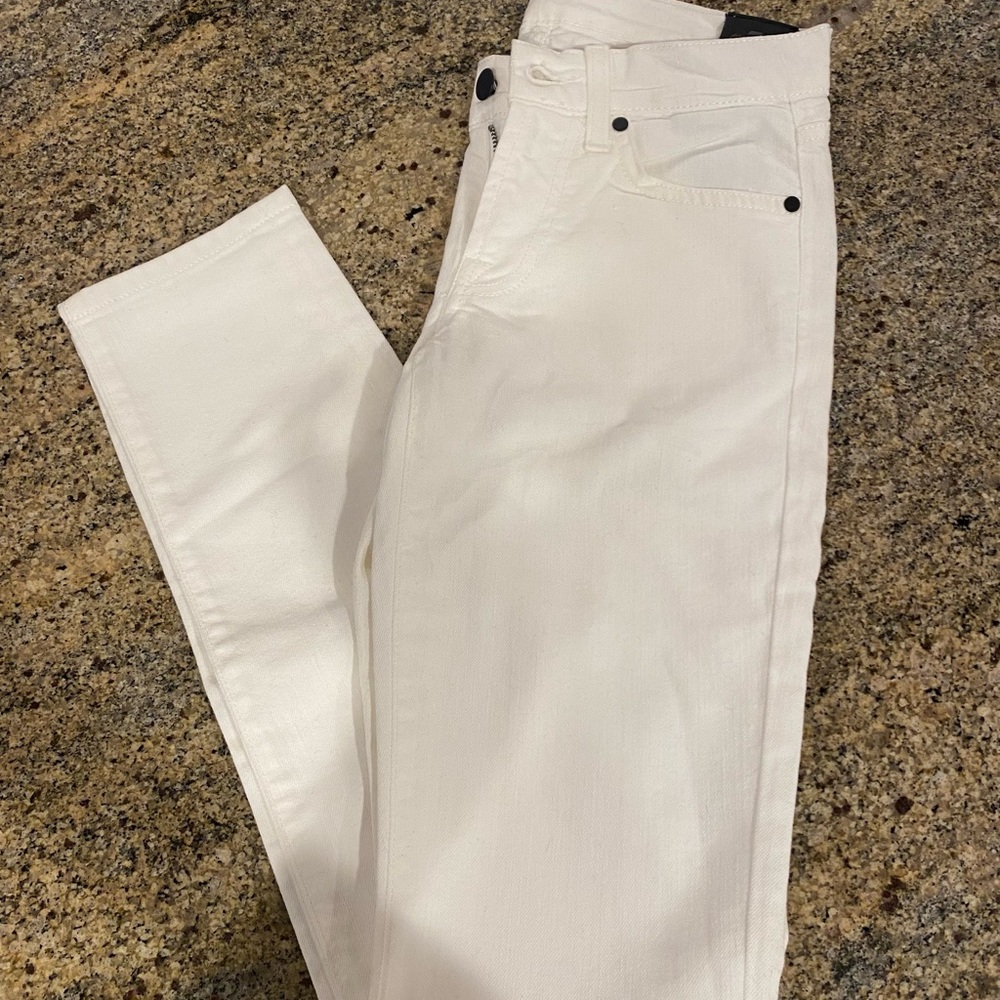 7 for all Mankind (Exclusively for Joseph) - White Skinny Jeans